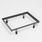 Накопитель разборный на колесах, 5 корзин, 50×43×147, серый - Фото 9