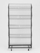 Накопитель разборный на колесах, 5 корзин, 70×43×147, серый - Фото 3