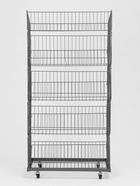 Накопитель разборный на колесах, 5 корзин, 70×43×147, серый - Фото 4