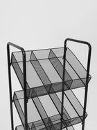 Стеллаж-накопитель разборный 4 этажа, 12 корзин, на колёсах, 44×29×122 см, чёрный - Фото 6