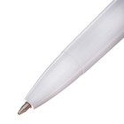 Ручка под логотип Calligrata, шариковая, автоматическая, синий стержень, узел 1 мм, корпус белый - Фото 2