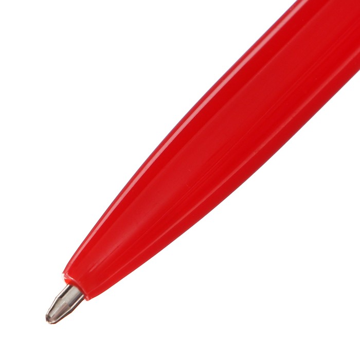 Ручка шариковая поворотная Calligrata, 1,0мм, клип 1 х 3,5см, под ЛОГО, корпус красный, стержень синий