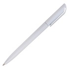 Ручка шариковая поворотная Calligrata, 1,0мм, клип 1 х 3,5см, под ЛОГО, корпус белый, стержень синий - Фото 2
