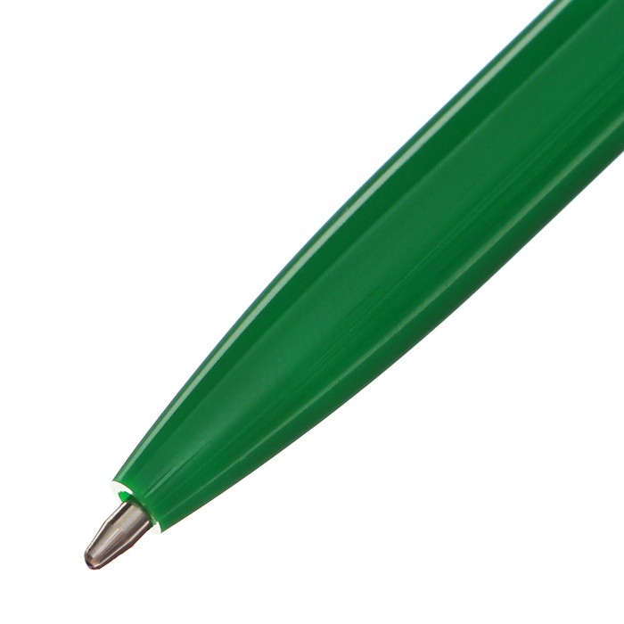 Ручка шариковая поворотная Calligrata, 1,0мм, клип 1 х 3,5см, под ЛОГО, корпус зелёный, стержень синий