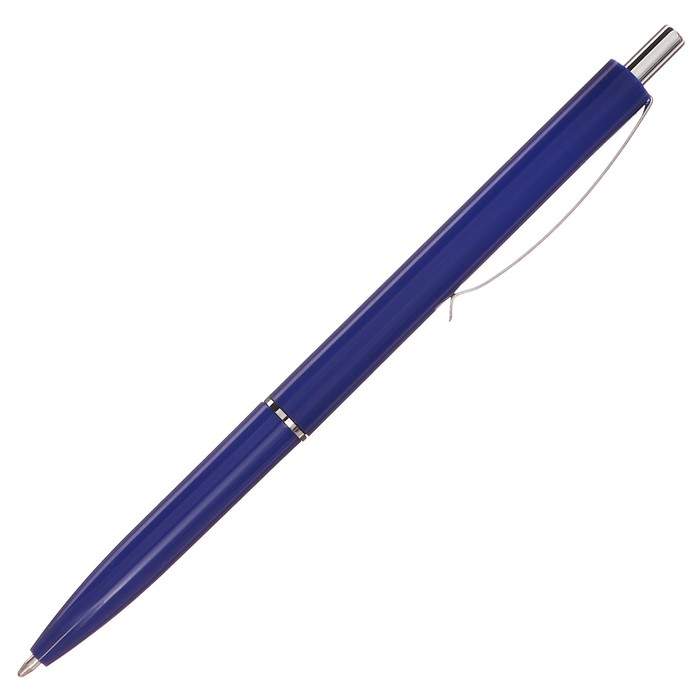 Ручка шариковая автоматическая Calligrata, 1,0мм, под ЛОГО, корпус синий, стержень синий