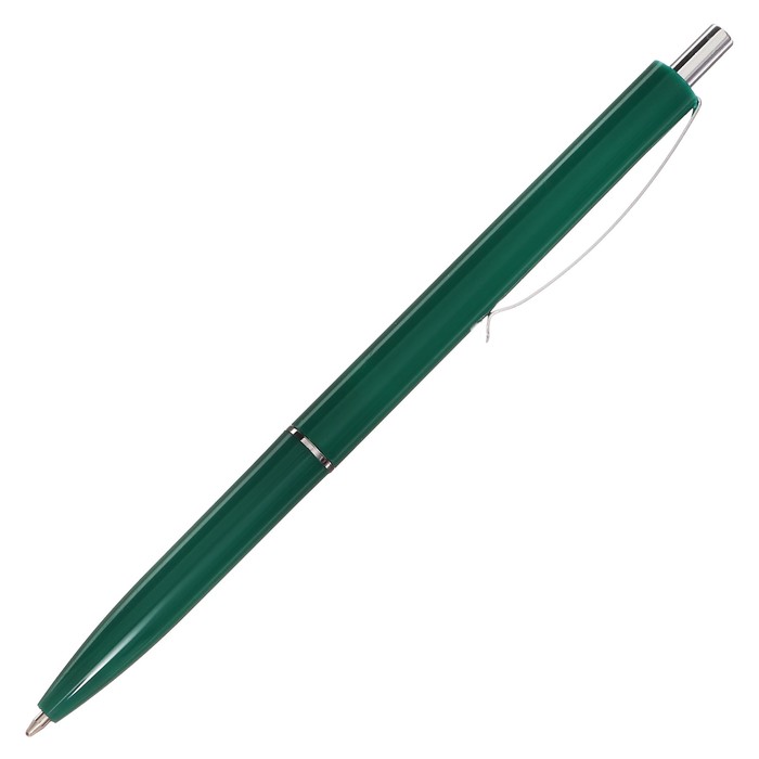 Ручка шариковая автоматическая Calligrata, 1,0мм, под ЛОГО, корпус зелёный, стержень синий