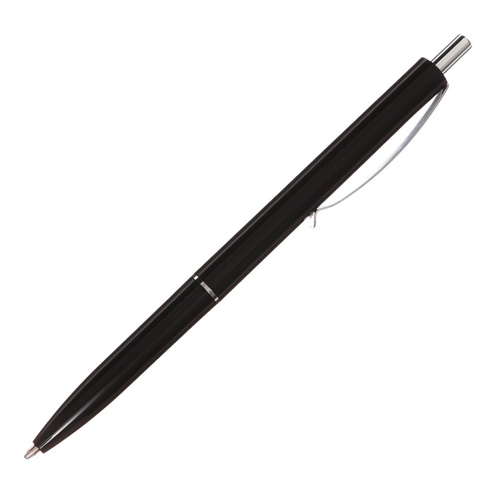 Ручка шариковая автоматическая Calligrata, 1,0мм, под ЛОГО, корпус чёрный, стержень синий