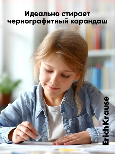 Ластик ErichKrause Cutie, 32×21×11 мм, мягкий, микс
