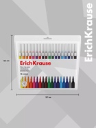 Фломастеры 18 цветов ErichKrause light, в футляре с европодвесом - Фото 5