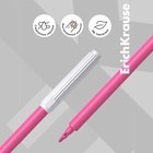 Фломастеры 24 ErichKrause, вентилируемый колпачок, в футляре с европодвесом - Фото 3