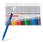 Фломастеры 24 ErichKrause, вентилируемый колпачок, в футляре с европодвесом - Фото 7