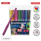Фломастеры 12 цветов ErichKrause "Приключения Пети и Волка", в футляре с европодвесом - Фото 1