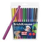 Фломастеры 12 цветов ErichKrause "Приключения Пети и Волка", в футляре с европодвесом - Фото 2