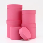 Набор шляпных коробок 5 в 1, розовый, 20×20 - 13×13 см - Фото 3