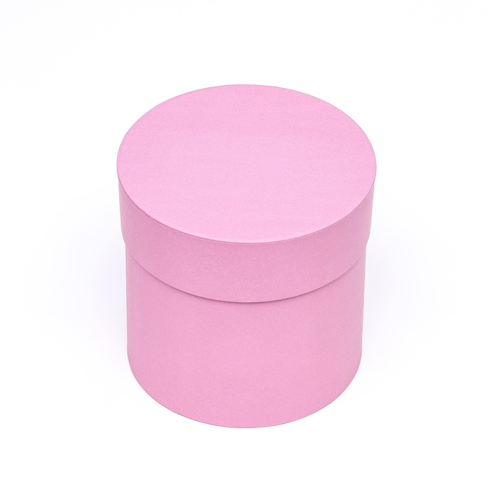 Набор шляпных коробок 5в1, розовый, 20 х 20 - 13 х 13 см