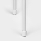 Табурет с пластмассовым сиденьем, цвет белый - Фото 3