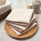 Салфетки махровые «Этель. Голубые цветы», 5 шт., 30×30 см, хлопок 100%, бежевые/коричневые - Фото 4