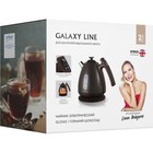 Чайник электрический Galaxy LINE GL 0343, нерж.сталь, 1.7 л, 2200 Вт, коричневый - фото 9500648