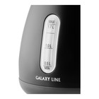 Чайник электрический Galaxy LINE GL 0343, нерж.сталь, 1.7 л, 2200 Вт, чёрный - фото 9500654