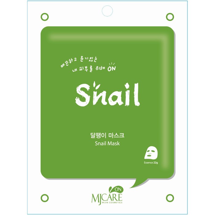 

Тканевая маска для лица On snail mask с муцином улитки, 22 гр