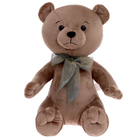 Мягкая игрушка «Медведь Эдди с бантом», цвет бежево-серый, 30 см - фото 321223557
