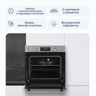 Духовой шкаф DELVENTO V6EM59001, электрический, 58 л, класс А, чёрно-серая - Фото 3
