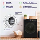 Стиральная машина DELVENTO VB42622, класс А+++, 1200 об/мин, до 6 кг, чёрная - фото 51546047