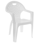 УЦЕНКА Кресло, 58.5×54×80 см, белое - Фото 1