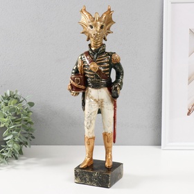 Фигурка полистоун «Золотистый дракон-генерал», 9×14×42.5 см