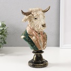 Фигурка полистоун бюст «Белый бизон в пиджаке с галстуком», 16×11.5×25 см - Фото 3