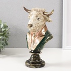 Фигурка полистоун бюст «Белый бизон в пиджаке с галстуком», 16×11.5×25 см - Фото 5