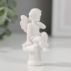 Фигурка полистоун «Ангелочек на колонне», 5.5?2.5?2.5 см (комплект 2 шт) - фото 49981477