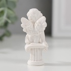 Фигурка полистоун «Ангелочек на колонне», 5.5?2.5?2.5 см (комплект 2 шт) - фото 49981478