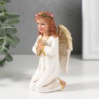 Сувенир полистоун "Ангел-девушка молится" 9х5х4,5 см - Фото 4
