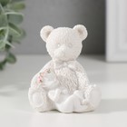 Фигурка полистоун «Малыш в веночке спит на медведе», 6×5.2×5.7 см - Фото 1
