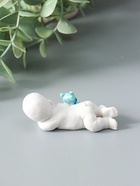 Фигурка полистоун «Малыш спит в с цветным медвежонком», 2×3.5×7 см, МИКС - Фото 4