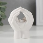 Фигурка полистоун «Малыш спит в прикрытых ладонях», страза, 6.5×4.3×5.5 см - Фото 4