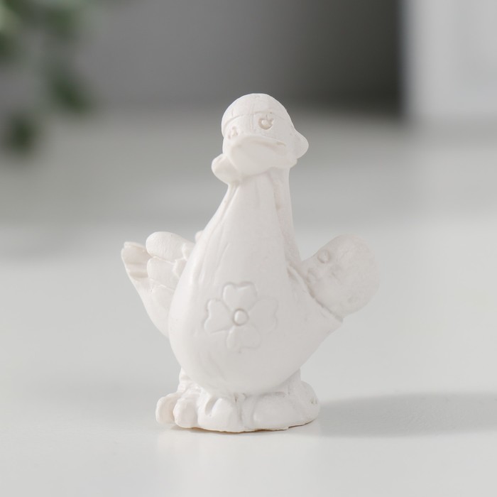 Фигурка полистоун «Малыш в кулёчке у аиста», 3.8×3.2×2.4 см - Фото 1