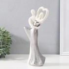 Фигурка керамика «В объятиях любви», серебристо-белый, 24.6×11.8×6 см - Фото 4