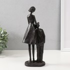 Фигурка полистоун «Мама и сын», чёрный, 31×13×8 см - Фото 3