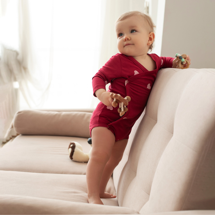 Боди детское MINAKU, рост 80-86 см, красное - Фото 1