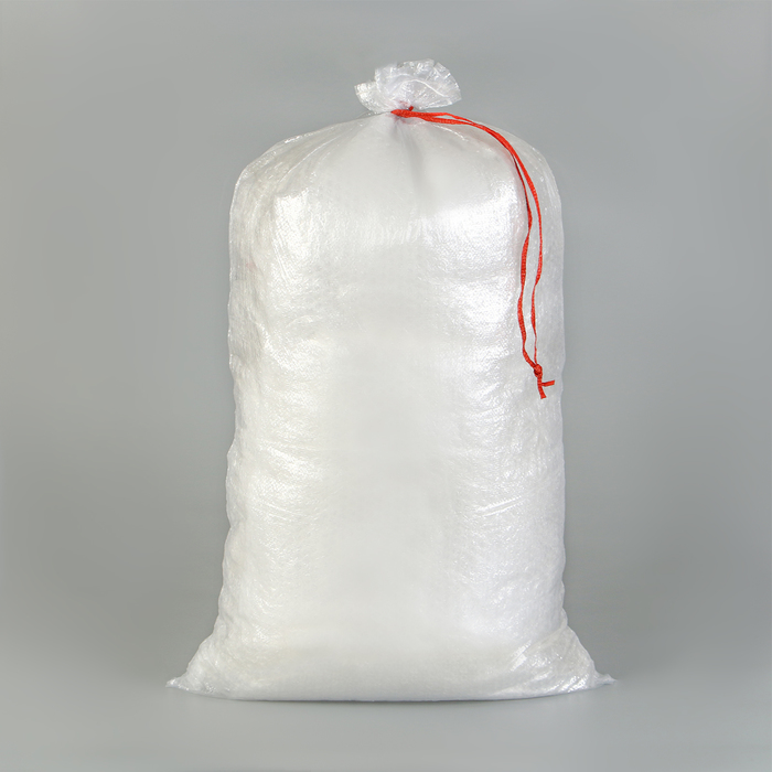 Мешок для урожая, полипропиленовый, 50 × 90 см, на 50 кг, прозрачный, с завязками - Фото 1