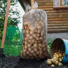 Мешок для урожая, полипропиленовый, 50 × 90 см, на 50 кг, прозрачный, с завязками - Фото 3
