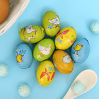 Шоколад молочный Only пасхальные яйца с ореховой начинкой, птицы 100 г - фото 24569593