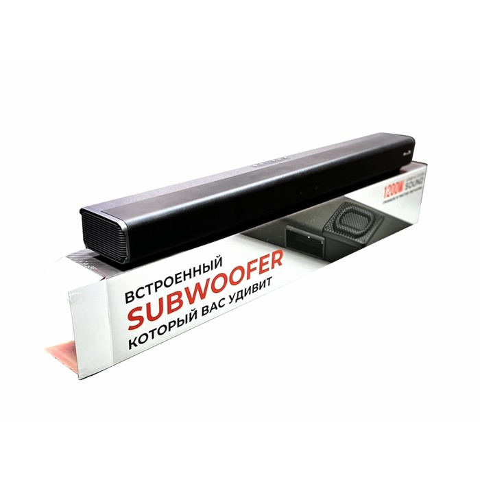 Саундбар ELTRONIC SOUND SLICK (30-05), беспроводной, 120 Вт, USB, AUX, Optical, BT, черный