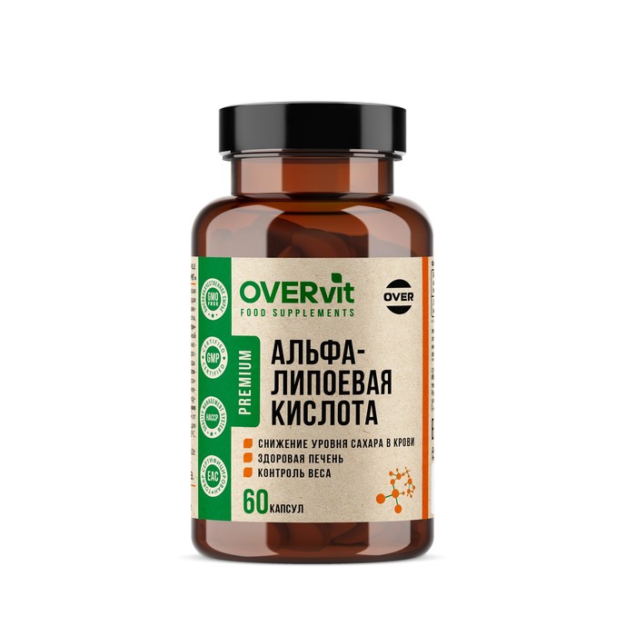 Альфа липоевая кислота, 60 капсул по 400 мг - Фото 1