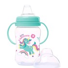 Поильник-непроливайка детский M&B «Единорог» мягкий носик, от 9 мес., 270 мл. - Фото 2