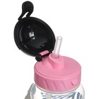 Поильник - непроливайка детский с силиконовой трубочкой «Счастье» , 270 мл., цвет черный/розовый - фото 4434535