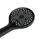 Душевая лейка Accoona A346F, пластик, черная - фото 23848715