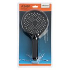 Душевая лейка Accoona A346F, пластик, черная - фото 23848716